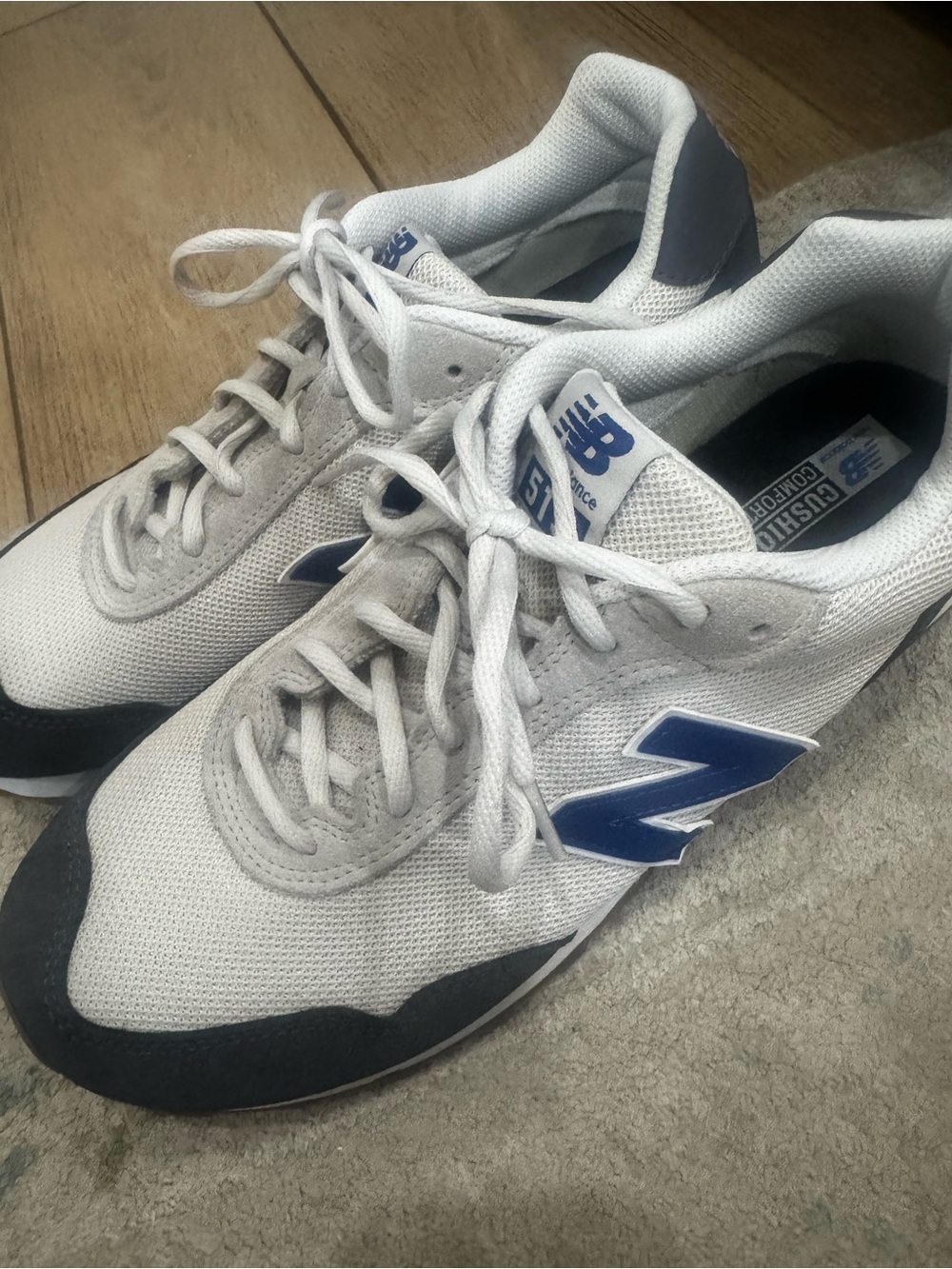 New Balance 515 V3 Men's Gray and Navy Retro Runner Sneakers